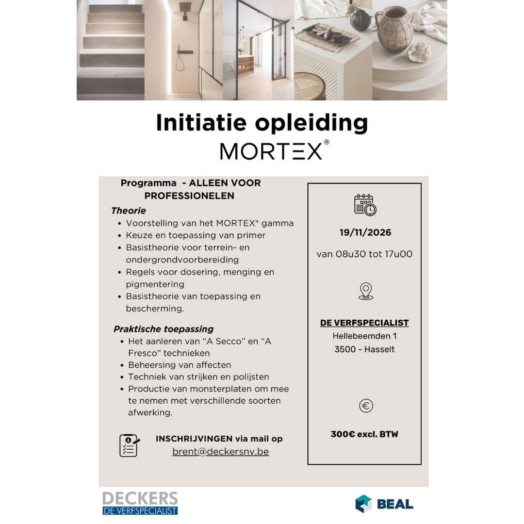 Mortex Opleiding De Verfspecialist - Hasselt - 19-11-2026